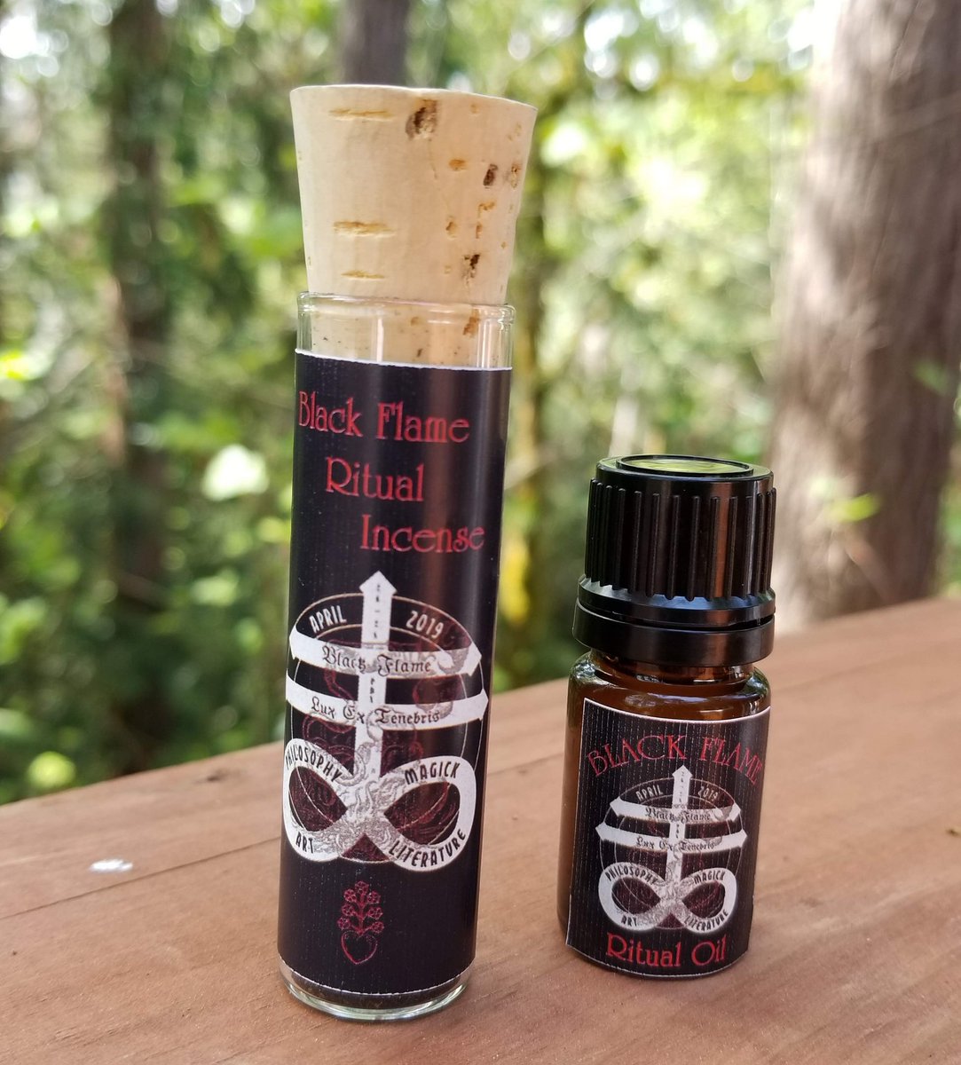 PdxFlame's tweet photo. Limited edition Black Flame Ritual Incense and Oil:
A custom ritual blend formulated by Rosarium Blends  especially for Black Flame PDX will 
be available at the event next weekend for your continued Supersubstantial proceedings.

#blackflamepdx #esoteric #magick #ritual #incense https://t.co/xB2krGyyvp