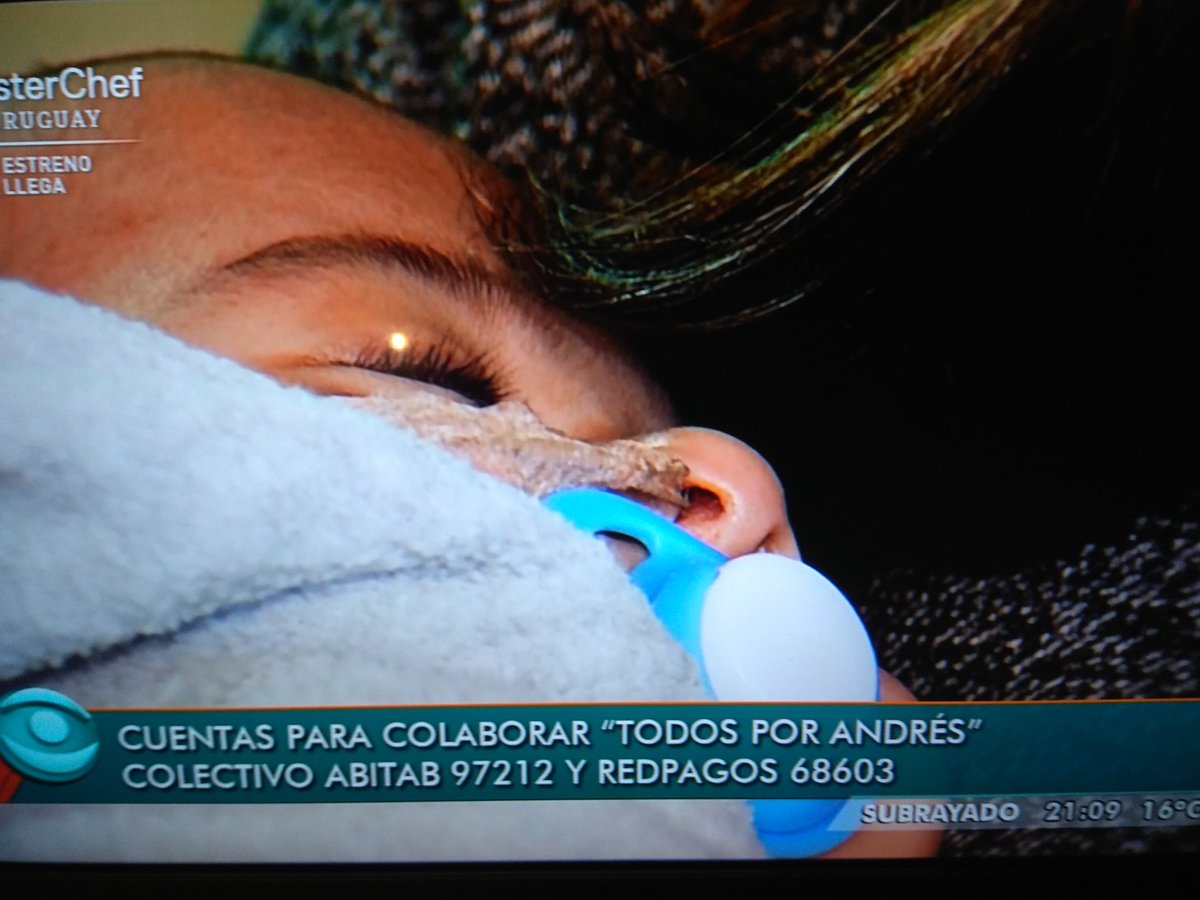 El que pueda colabore. O dinero o con un RT. 
Todos podemos tener casos como éste. 
Necesitan USD 230.000 para que Andrés siga con todos nosotros.