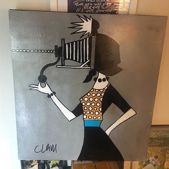 We got a new CLAM original painting for the studio! bit.ly/2UUMdQR