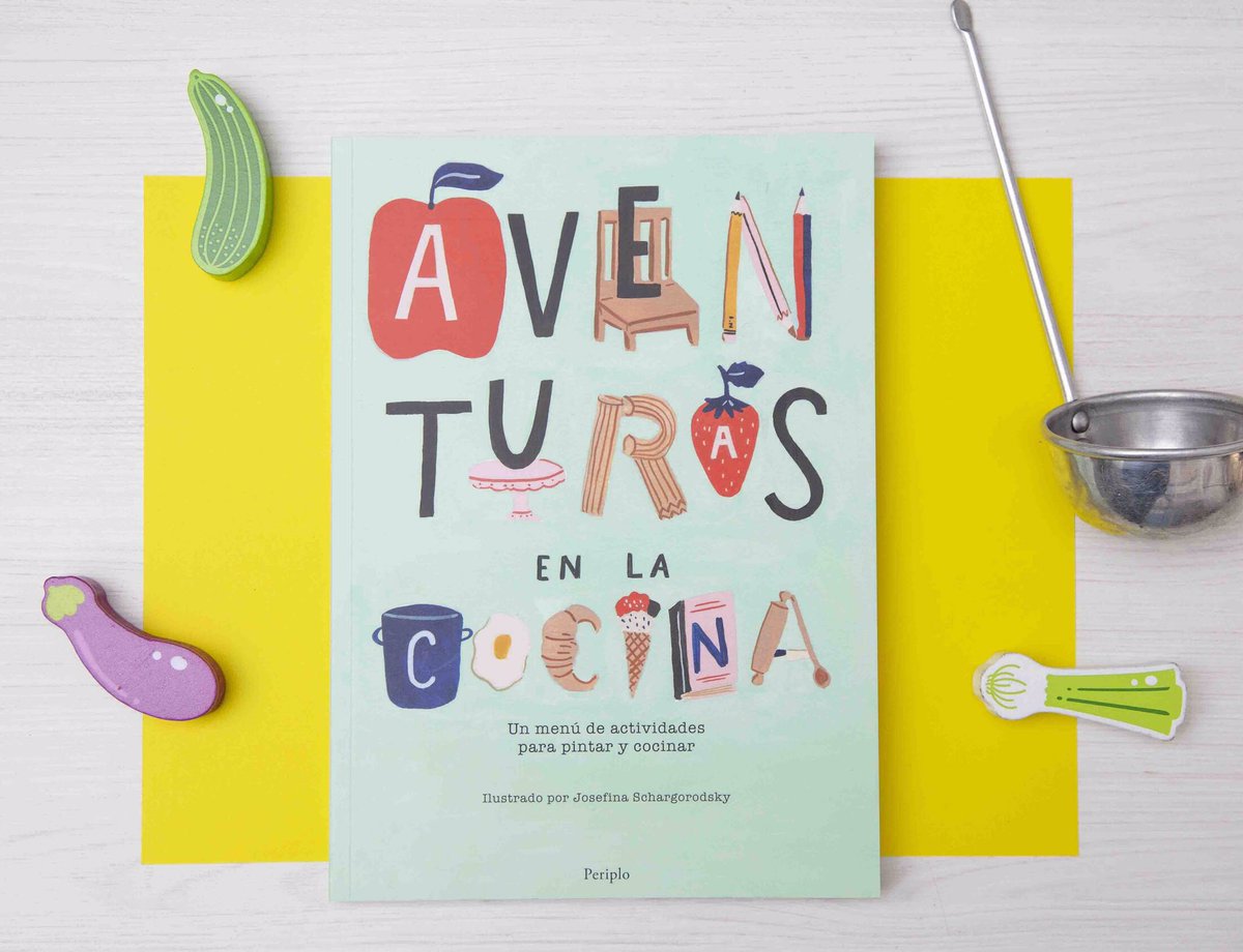 Hoy nos pusimos a revisar los títulos de #lalibreriaiki y el elegido del día fue Aventuras en la cocina de la Editorial Periplo