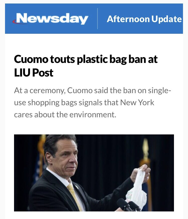 jonschneider77's tweet photo. Awesome ⁦@NYGovCuomo⁩  ⁦signing ceremony at ⁦@LIUPost⁩ to ban plastic bags. Props to ⁦@Gaughran4Senate⁩ ⁦@AnnaMKaplan⁩ ⁦@SteveEngles⁩ #senbrooks for environmental leadership. Great to see ⁦@KaraHahnLD5⁩ there for her gr8 work in Suffolk. https://t.co/aOwwGaOtib