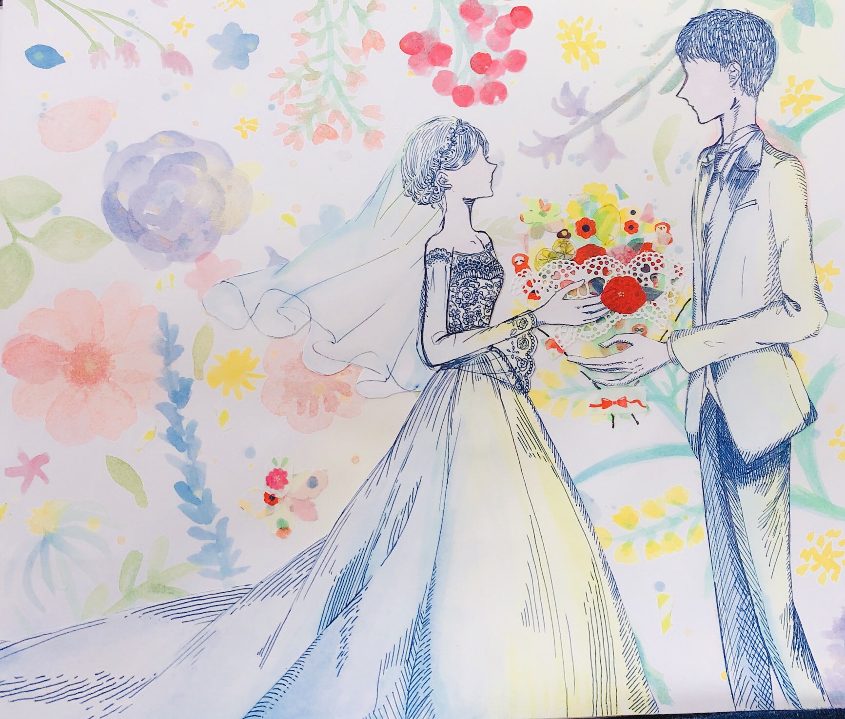 結婚式イラスト Twitter Search Twitter