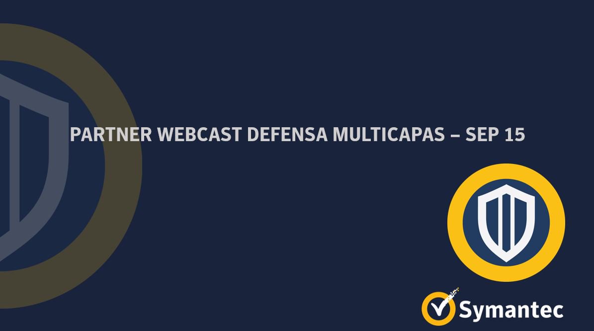 SymantecLatam's tweet image. Partner Webcast 25 de abril| Estimado socio, conozca la defensa multicapas que solo SEP 15 puede proporcionarle, Registrese aquí symc.ly/2Ux4WN7  #partnerwebcast