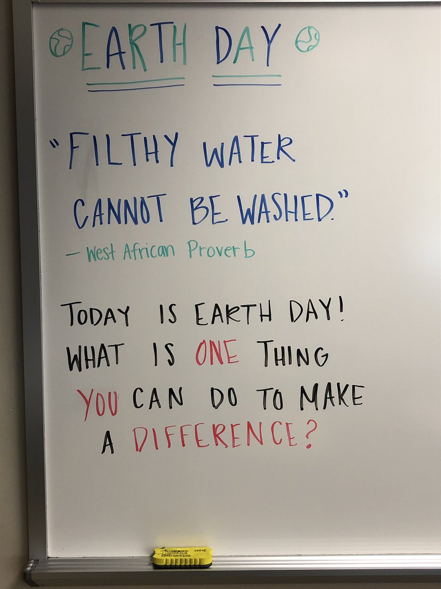 sonimcclelland's tweet photo. Morning message! What can you do to help the earth? https://t.co/w4s7tbNqgd