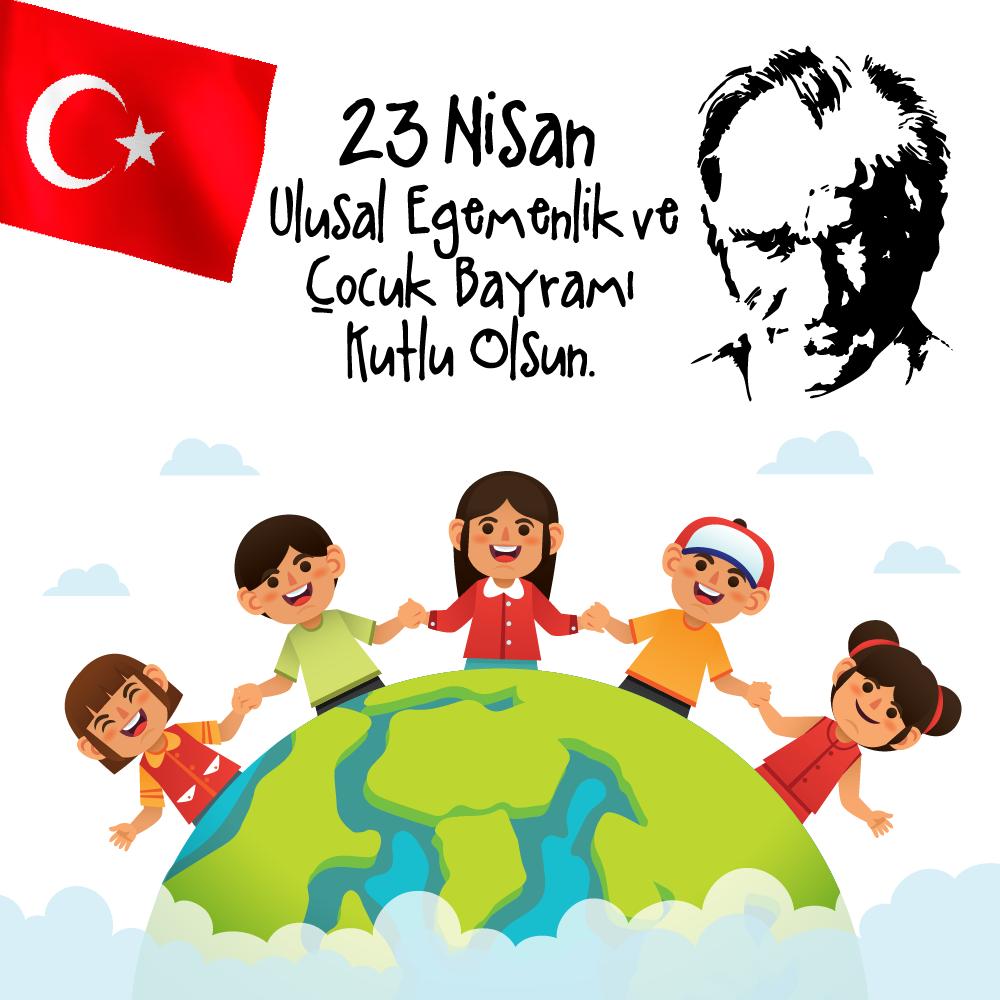 Dünyanın tüm ülkelerinde 100 yılın lideri olarak kabul edilen Mustafa Kemal Atatürk’ün dünya çocuklarına armağan ettiği 23 Nisan Ulusal Egemenlik ve Çocuk Bayramımız Kutlu Olsun. #23Nisan #MustafaKemalAtatürk #UlusalEgemenlikveÇocukBayramı #EgemenlikveÇocukBayramı