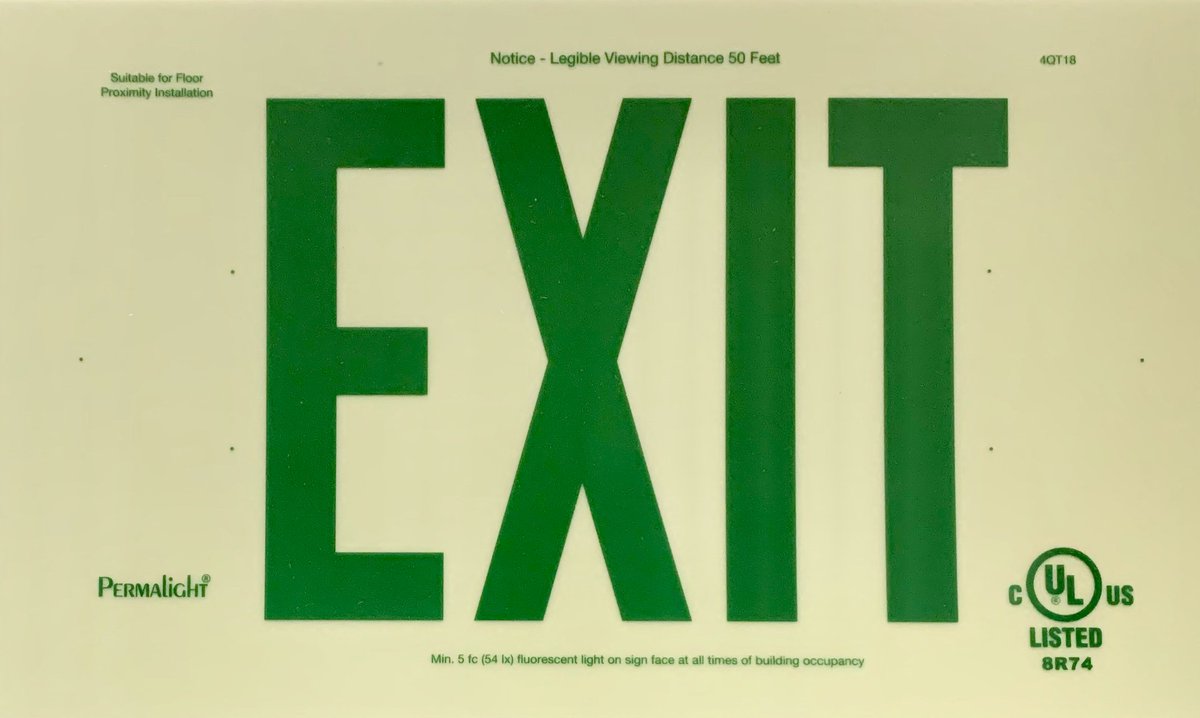 ameripermalight's tweet photo. Happy #earthday
Help us save people’s lives as well as protect the environment by purchasing our non-electrical, non-radioactive, non-toxic Photoluminescent UL924-listed EXIT Signs.
Signs 👉 https://t.co/83DzwwIJ1M
#greenbuiling #glowinthedark #emergencyexit #photoluminescent https://t.co/JL0uQwA8cu