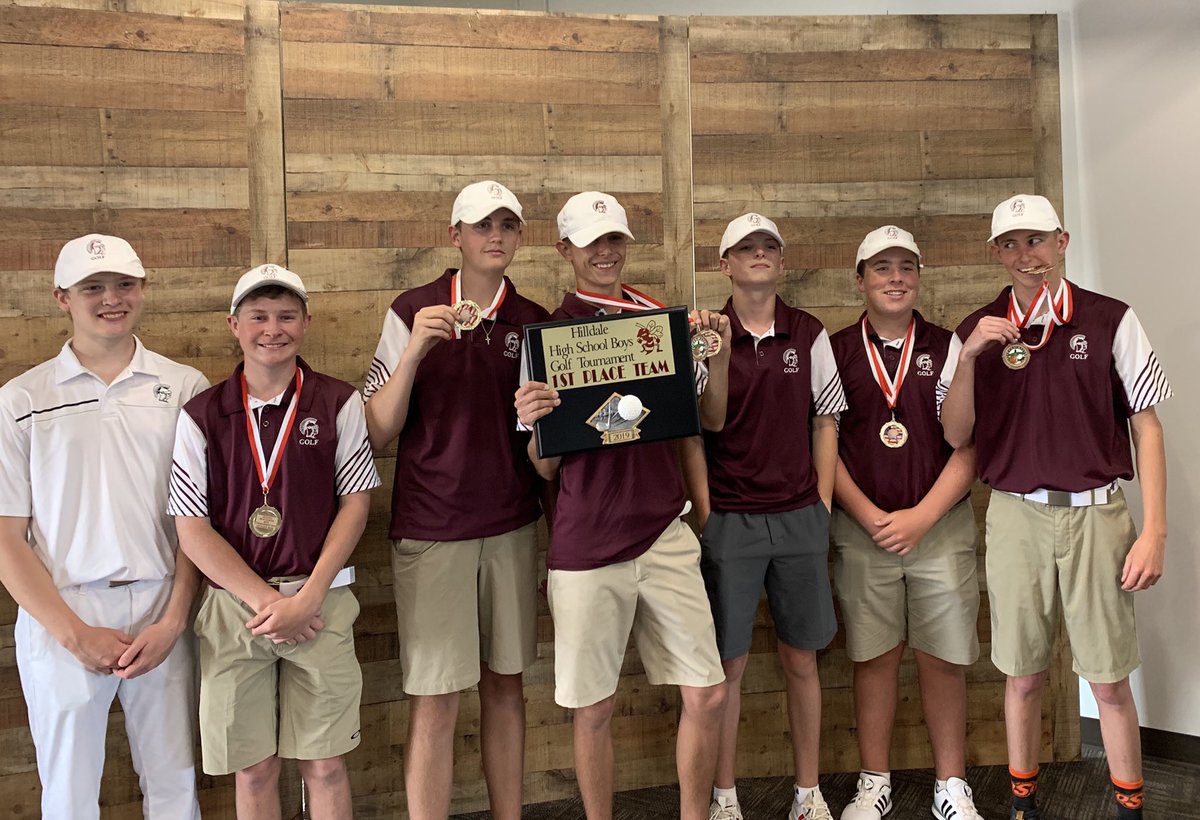 JV and Varsity BOTH won 1st today!! #trojanfamily ⛳️  WAY TO GO BOYS!