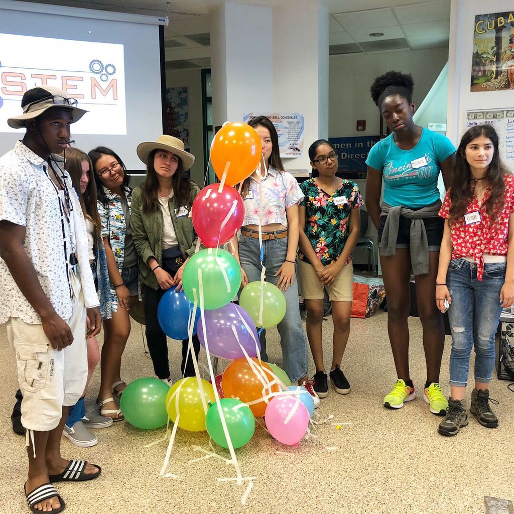 eSTEMacademy's tweet photo. What a great day of team building for our #ERHSSTEM Ambassadors today. We’re excited for the things our Ambassadors will get to do for our program and school! https://t.co/T52OS1Wvz8