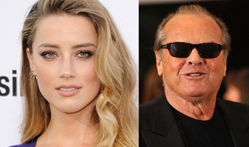   HAPPY BIRTHDAY !  Amber Heard  and (the Legend) Jack Nicholson ! 