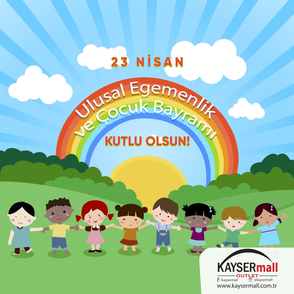 KAYSERmall's tweet photo. Ulu önder Mustafa Kemal Atatürk'ün çocuklara armağan ettiği 23 Nisan Ulusal Egemenlik ve Çocuk Bayramı kutlu olsun.
.
.
#KAYSERmall #KAYSERmallOutlet #23nisan #kutluolsun #23nisanulusalegemenlikveçocukbayramı https://t.co/9zq7hUnCKG