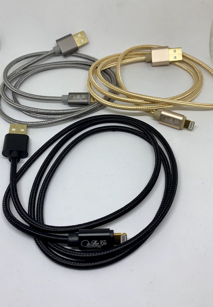 electronics_on's tweet photo. Our popular Braided iPhone Charging Cables have been restocked in some new colors and improved quality 
Price: $50.00 each or 3 for $100.00 
DM us to get yours now https://t.co/JvA3HVbywt