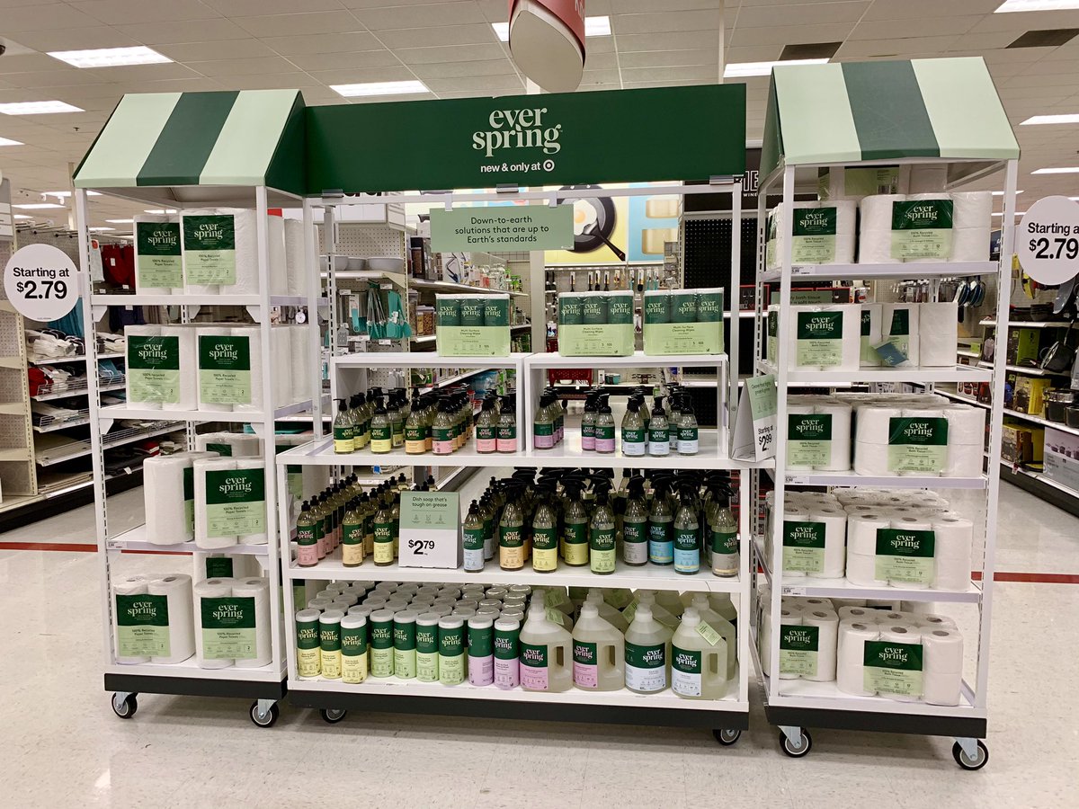 Neil Saunders on X: Ever Spring now fully launched at Target. A really  nice little range. Watch out Clorox et al, Target's producing stuff that  looks better than your own (more expensive)