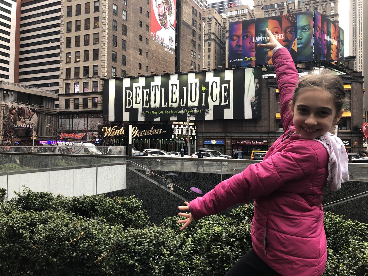 kimberlykahn's tweet photo. It’s Showtime!!! @BeetlejuiceBway #sayitonce #sayittwice #thirdtimesacharm #beetlejuicebway https://t.co/9ywcZzy3hP