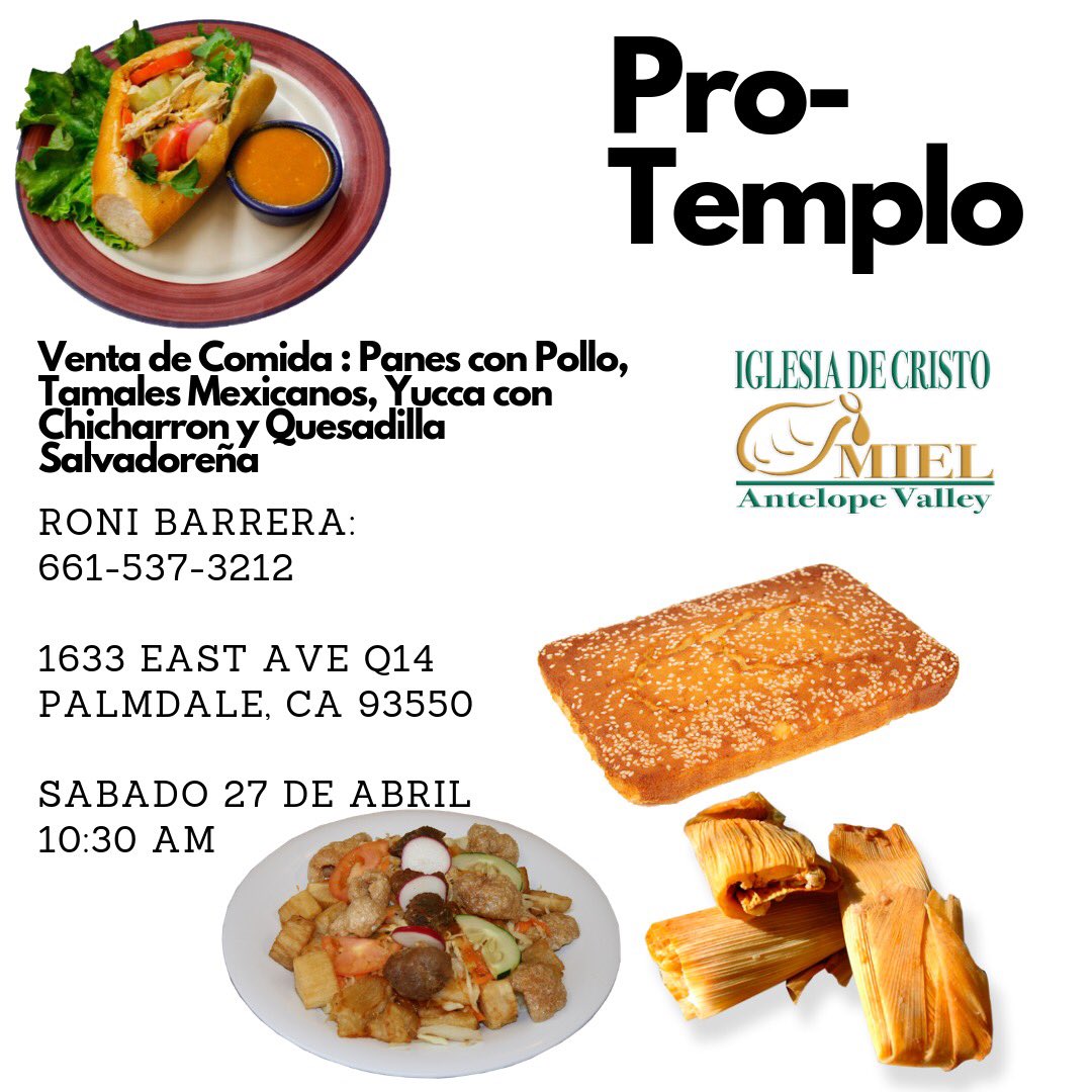 JuventudMielAV's tweet photo. RT for this Saturday! #fundraiser #protemplo #mielav https://t.co/qsjCEJ6wYC