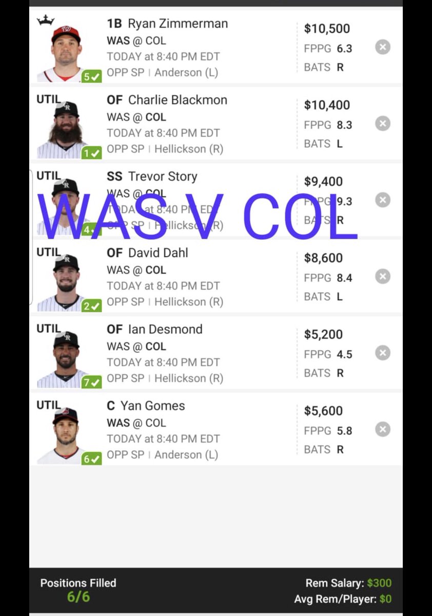 ViceDfs's tweet photo. MLB Showdowns and turbo  #dfs #nhl #mma #nbas5 #mlb #free #freelines #FanDuel #draftkings #fd #dk #teamvice #dfslineup #freebie #mma #fantasy #lineup ⁠ #esports #nascar #dfsnba https://t.co/LT8HQH0uyl