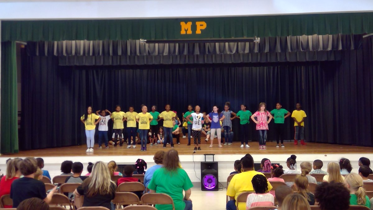 PrincipalofMP's tweet photo. Meherrin-Powellton Students enjoyed our SOL Pep Rally! They are getting psyched up to do their best on the SOL Tests! #MPEaglesStrong #BrunswickStrong https://t.co/XL5ogpE0KM