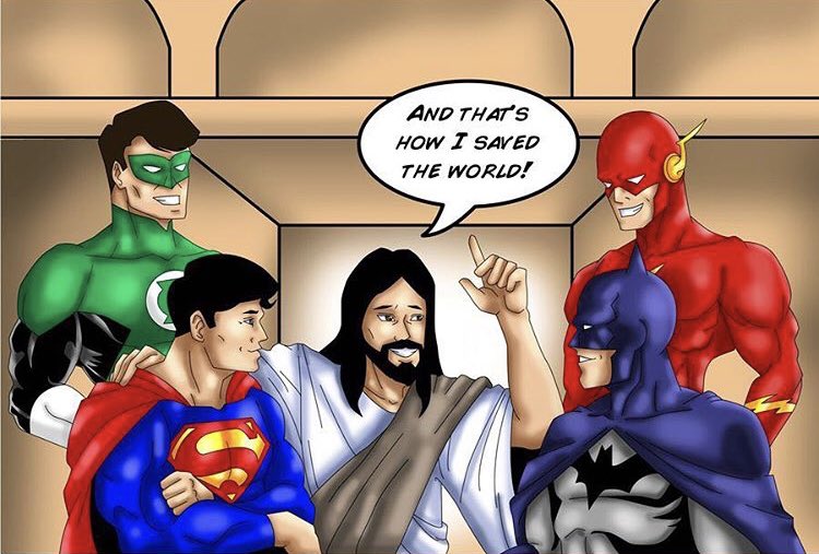 TheChrisMone's tweet photo. One of my favorites cartoons of JC “Keepin it Real!”
#HappyEaster #DCcomic #JC https://t.co/kC7MsU08sM