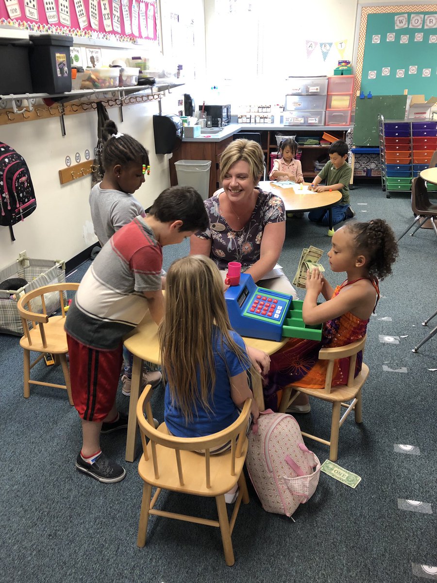 MrsTChristensen's tweet photo. Is there anything @JJohnson_CPS doesn’t do?! She was modeling problem solving & helping some @BREMustangs kinder friends learn through play at their social centers time! We are so blessed to have her! #WeBelieveinBRE #cps_IM https://t.co/ZfEzdO6XAT