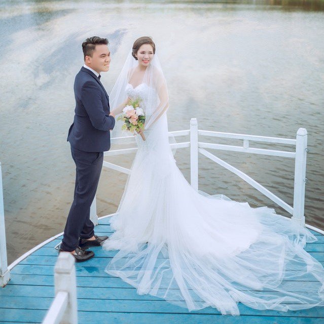 Does this look like your dream wedding dress?  Whatever style of dress your heart desires, we can create it for you!  

We also create couture for every member of the bridal party; so get in touch with us today and lets make your wedding dreams come true!