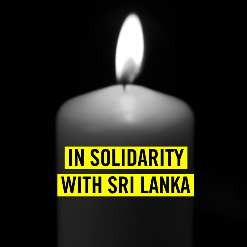 Our hearts go out to all the people of Sri Lanka and we extend our deepest sympathies to all affected. These horrific attacks are yet another reminder that all of us need to take a unified stand against hatred. 💔