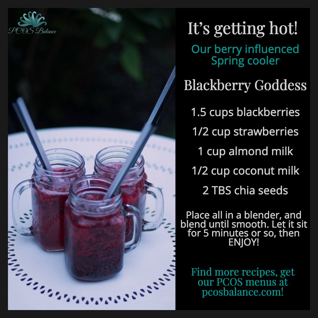 It's getting hot! Try our berry infused spring cooler! It makes 2 servings, and it's very refreshing. It's easy-to-make; just put all of the ingredients into a blender, and let it sit for 5 minutes.
😘😋🍓