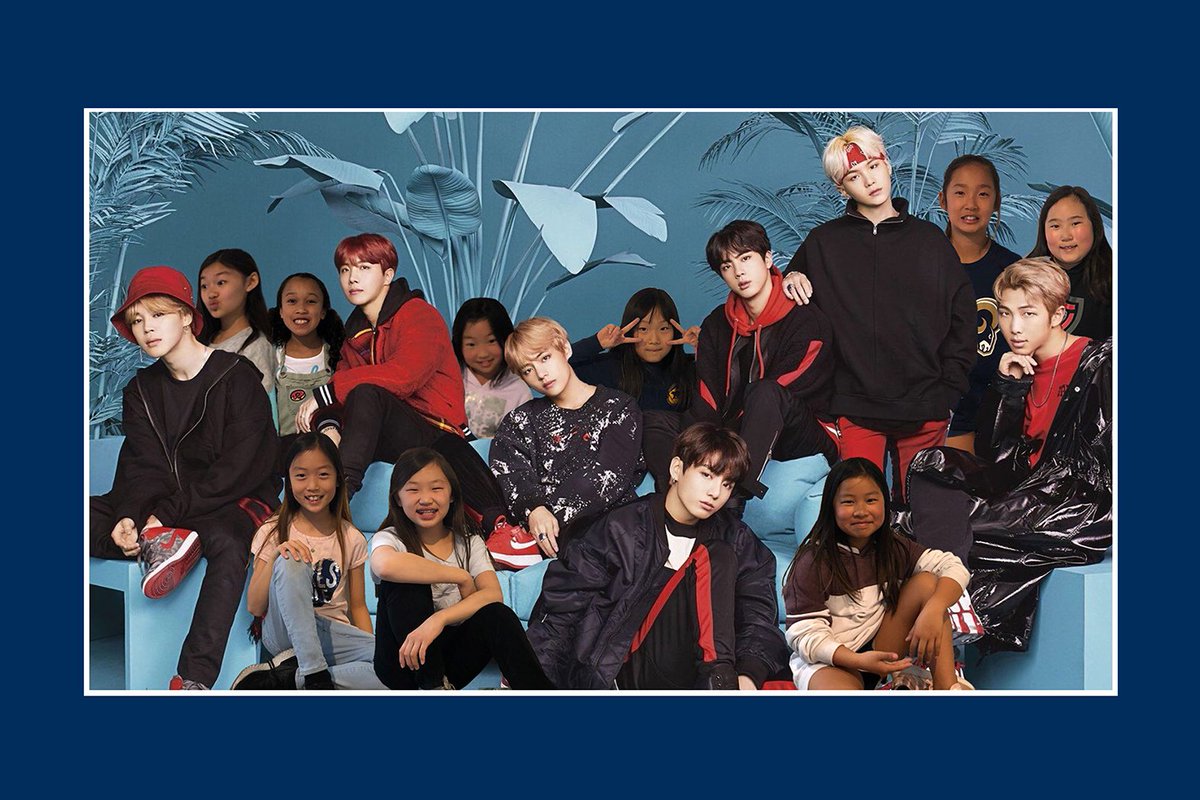 lasfnychick's tweet photo. My class are big #bts fans, so of course they had to do a photo shoot with them 😉 #btsfans #ARMY https://t.co/gmIJ5L07IQ