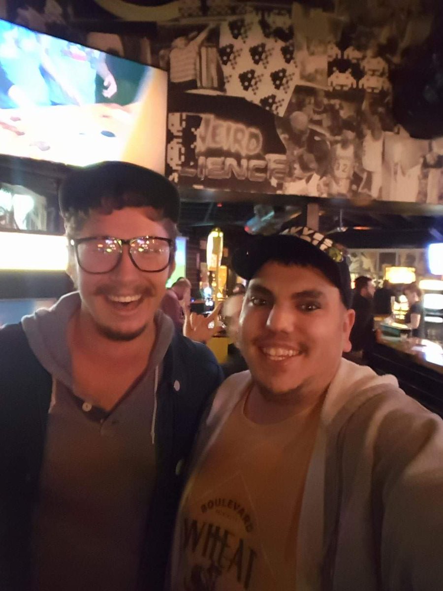 Joel311Bandit's tweet photo. Worked all day to bring KC another amazing #LocalTuesdays @updownkc. Thank you so much to our buddy #rubeo for helping us out. Go checkout his music https://t.co/DfxObjKxds Then come hangout tomorrow night from 6-10 grab those $1 off @Boulevard_Beer #supportlocalkc #updownkc https://t.co/G4kOO9yDAV