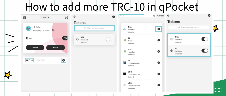 QPocket_wallet's tweet photo. qPocket Introduction #8
How to add more #TRC10 in qPocket?

Download HERE: https://t.co/bTnIq6wy6Q  
Click qPocket guide: https://t.co/F5vOf6un4z
#cryptowallet #cryptocurrency #qPocket #dApps #TRON https://t.co/52fgoDs9YR