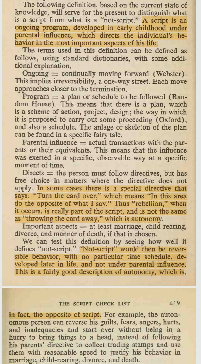 What is a script? What is autonomy? Berne lays it out plainly.