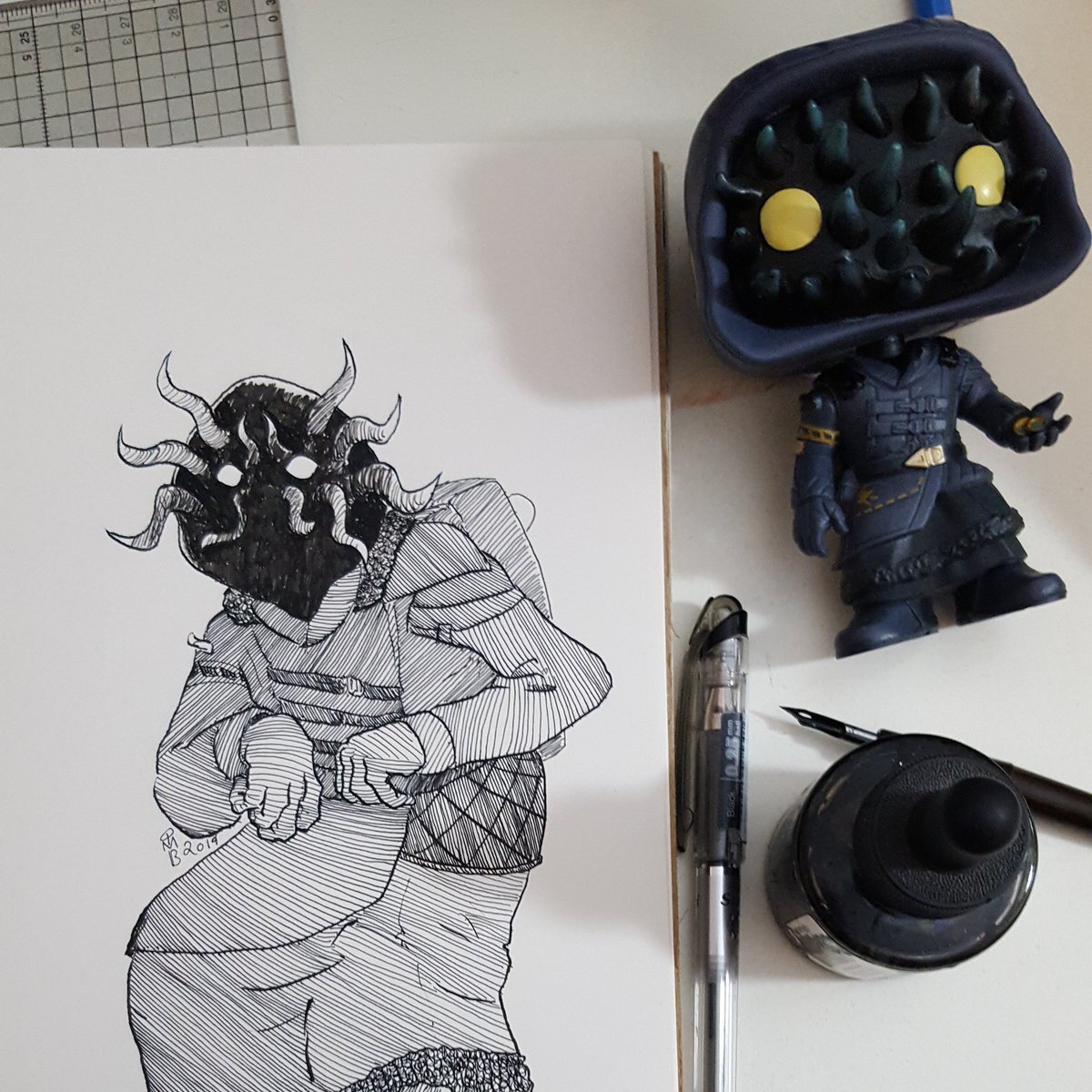 TanyaMBurr's tweet photo. Inking a squidboi #xur #destiny #agentofthenine #Destiny2 https://t.co/Uq1FsdRq8q