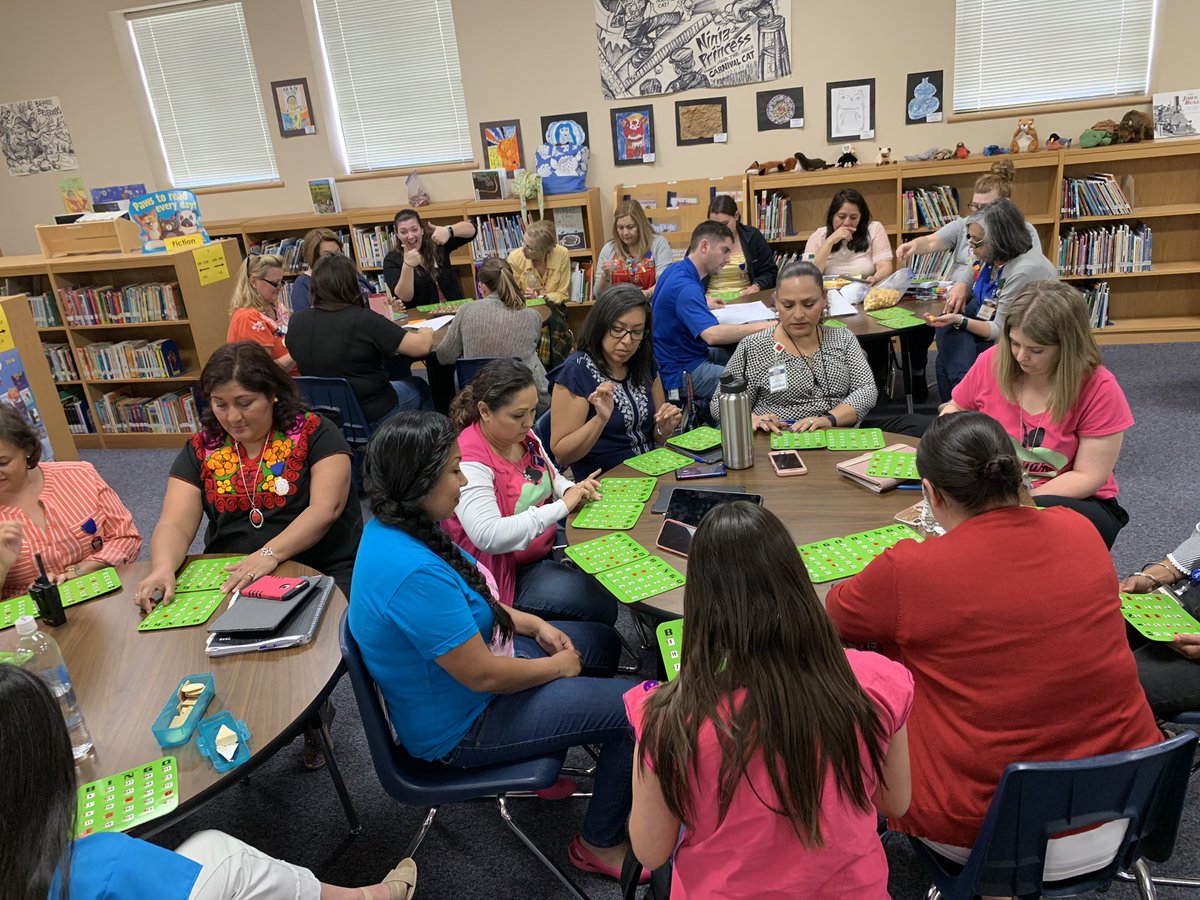MsDAliano's tweet image. Team building on a magnificent Monday! BINGO for staff rewards. @SillerRosie @jgarza077 @NISDCable #thisiscable