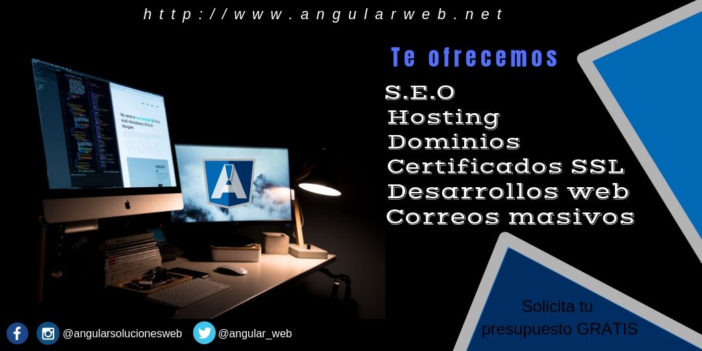 angular_web's tweet image. Nuestro servicios.
Contactanos y solicita tu presupuesto gratis.
buff.ly/2MMH6Oj
.
.
.
#SEO #posiciona2019 #PaginaWeb #desarrollo #Tendencias #Publicidad #MarketingDigital #Marketing #diseñografico #diseño #Venezuela