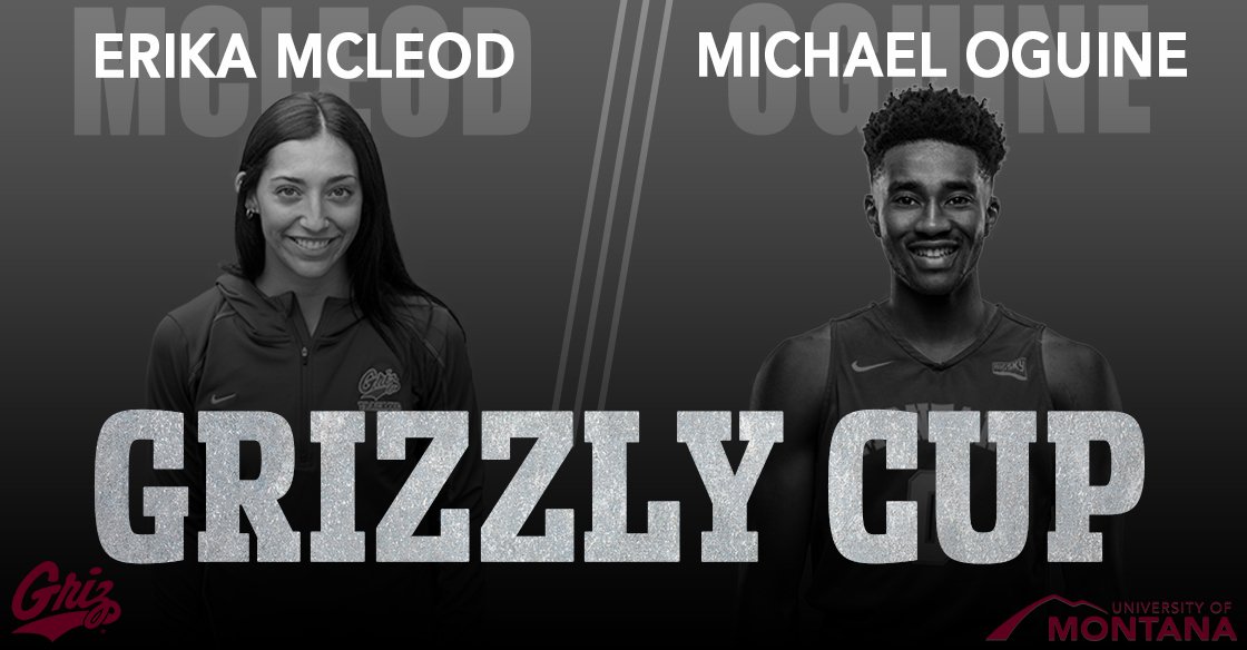 Our 2018-19 Grizzly Cup winners are Erika McLeod (track and field) and Michael Oguine (basketball).  

The annual award goes to the most outstanding all-around female and male student-athletes!  

#GoGriz #UpWithMontana