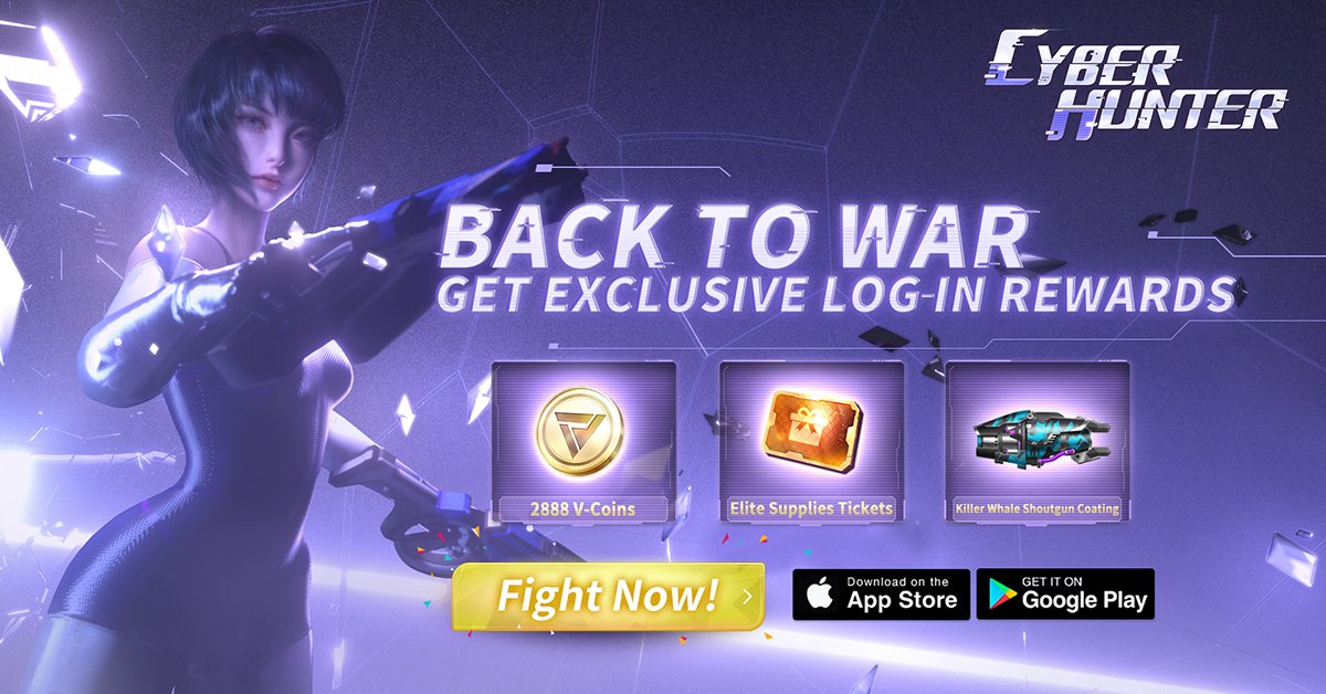 CyberHunter__'s tweet image. Today's your last chance to get login rewards! 

#CyberHunter