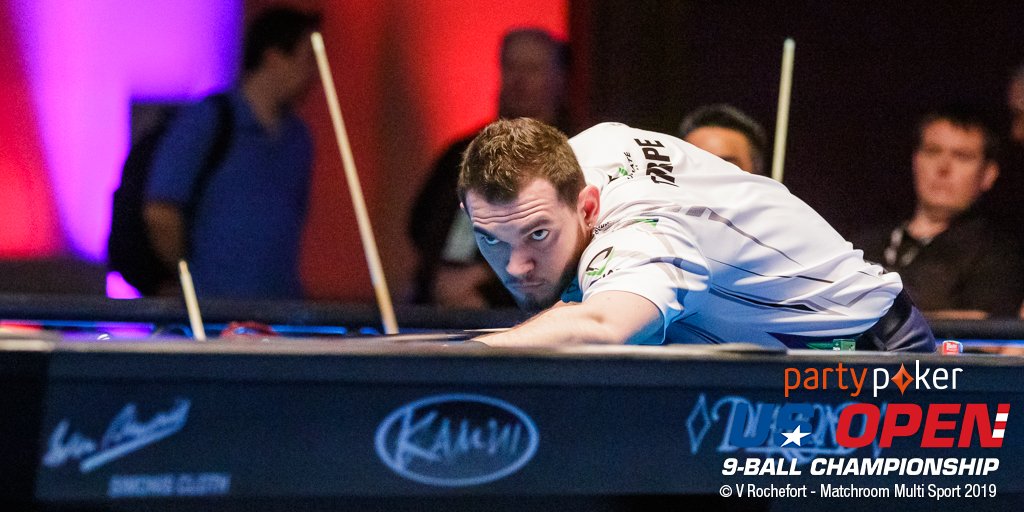 USOpenPool's tweet photo. 📡 @MosconiCup champion Billy Thorpe faces his toughest test yet in winners' round three when he comes face to face with the formidable Chang Jung-Lin. Who do you think will win that one?

#USOpen https://t.co/yofOHCnPL0