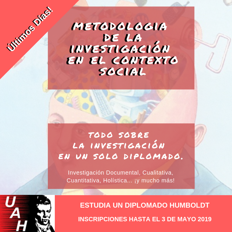 PostgradoUah's tweet photo. Eres investigador o te interesa la investigación en el ámbito social?  ESTE DIPLOMADO ES PARA TI! Toda la info. en postgradoalejandrodehumboldt@gmail.com  #venezuela #caracas #unihumboldt #UAH #postgrado #diplomados #cienciassociales #educacion #psicologia #sociologia  #22Abr https://t.co/oSBtI5Y36y