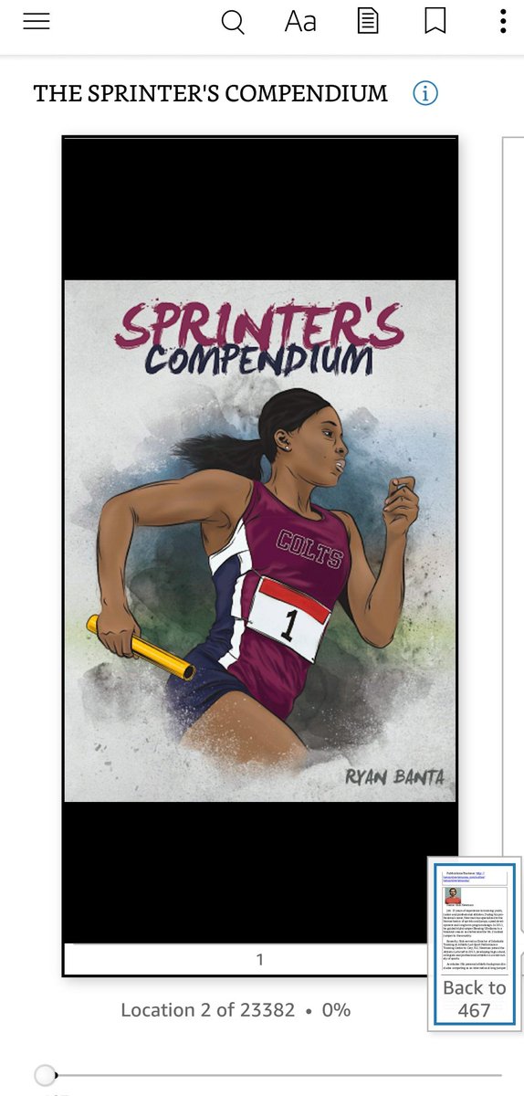 Pretty good read so far. Track coaches, if you don't have this book, check it out. 
<a href="/SprintersCompen/">Coach Ryan J. Banta Psy.M.</a> <a href="/RyanBanta/">Ryan Banta</a>