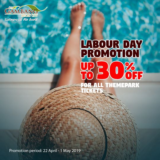 BGSafariPark's tweet photo. Labour's Day promotion!!! Up to 30% discount for all the Theme parks pass. 
Book your labor’s day getaway with @BukitGambangRC 

Purchase Date: 22 April – 1 May
Travel Date: 23 April –5 May
Book now>>>https://t.co/LLBbxIOeka 
For reservation or enquiry, please call: 014- 646 1308 https://t.co/8kLjQTt5W9