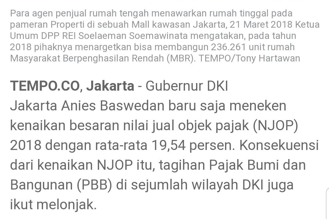 kurawa's tweet photo. Buat warga jakarta gak usah kaget kalo nanti lihat tagihan PBB terbaru yah kenaikan NJOP nya rata2 19,5% bahkan ada yang 100% kalo dikategorikan wilayah baru berkembang utk usaha.

Sabar ini ujian, mau masuk surga memang gak murah perlu ada biaya pengurusan dari pemprov https://t.co/N6dhwVISnb