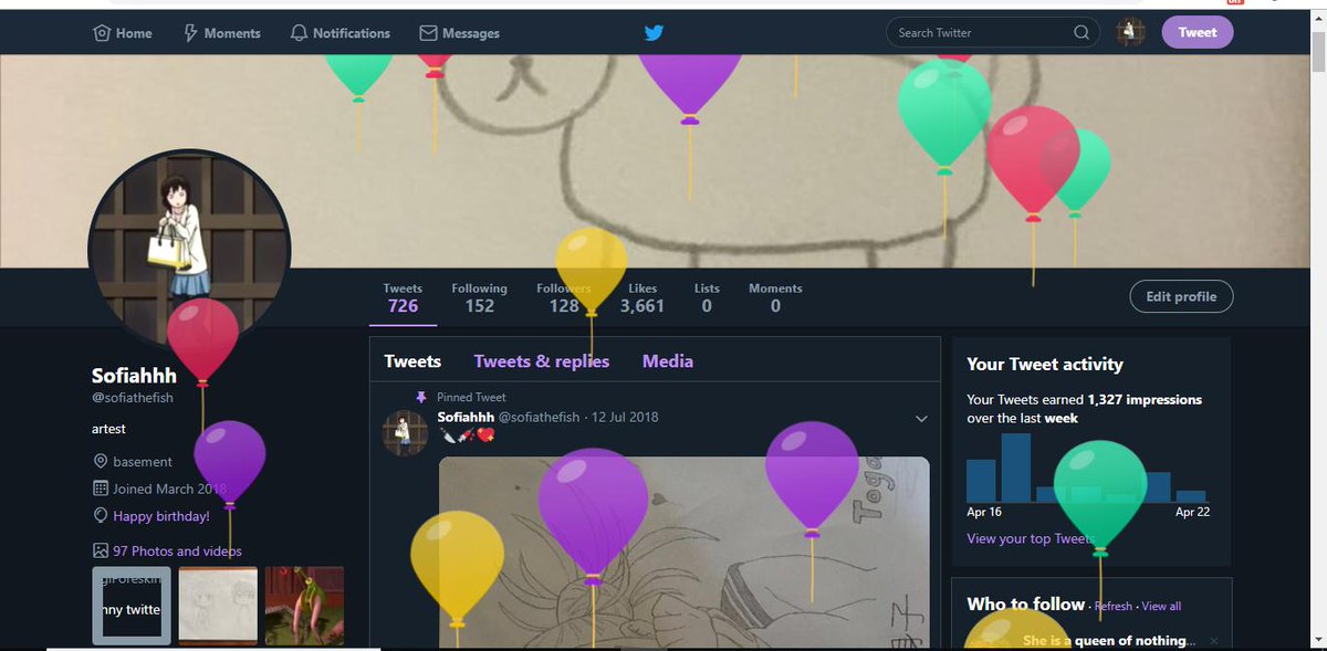 sofiathefish's tweet image. yayh