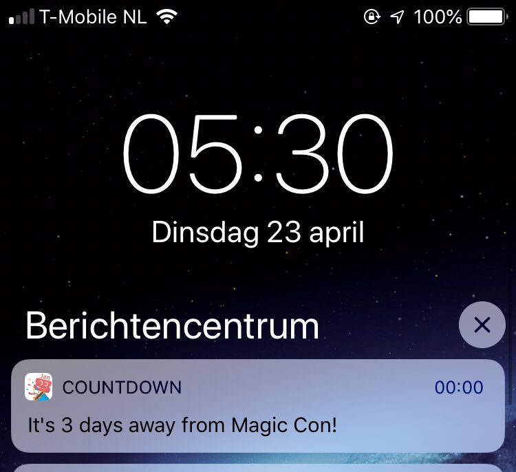 Iduna76's tweet photo. 3 days to #MagicCon
Even my phone gets excited🙈
#LuciferOnNetfix https://t.co/eRAWgT4Dyg