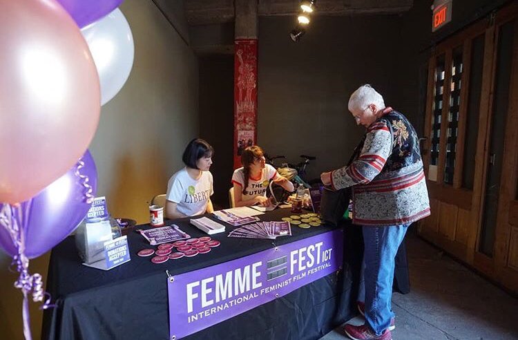 FemmeIct's tweet photo. The first year of Femme Fest ICT was an absolute success! Thank you to the audience, family, friends, vendors, musicians, sponsors, panelists, Fisch Haus, and more! Keep an eye out for Femme Fest ICT summer screenings! The Femme Fest ICT team is excited for this to grow! 💜 https://t.co/ZiNBfNPJq4