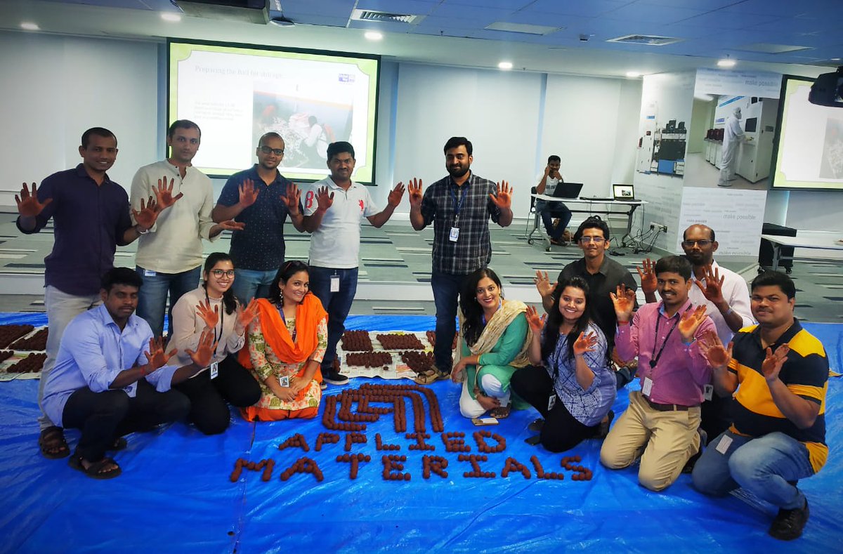 AnuroopaPereira's tweet photo. Thank you for your enthusiastic participation on #EarthDay #AppliedEarthWorks Applied Materials India colleagues!! Such a fun & therapeutic activity @Applied4Tech @applied_news @Applied4Tech. There's more coming up! https://t.co/CdtSfK9PwQ