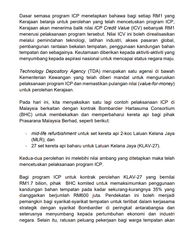 Ministry Of Finance On Twitter Siaran Media Berkenaan Majlis Menandatangan Perjanjian Utama Icp Antara Kerajaan Malaysia Dan Bombardier Hartasuma Consortium Https T Co Ksiwdnr0m1
