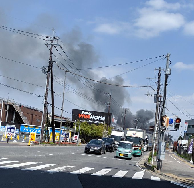 火事 埼玉県三郷市上口付近で火災 爆発音した まとめダネ