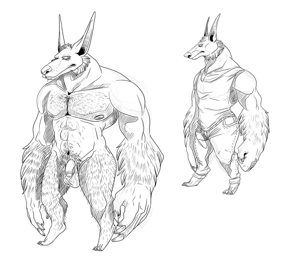 AshesTerrible's tweet photo. ((NSFW 18+)) been working on a big boy. His name's Ander. Trying to get better about actually finishing things buuuuut lately I've done good to make it to linework ๐
#artwork #furry #fursona #ashesart https://t.co/GFwBBbDiQJ