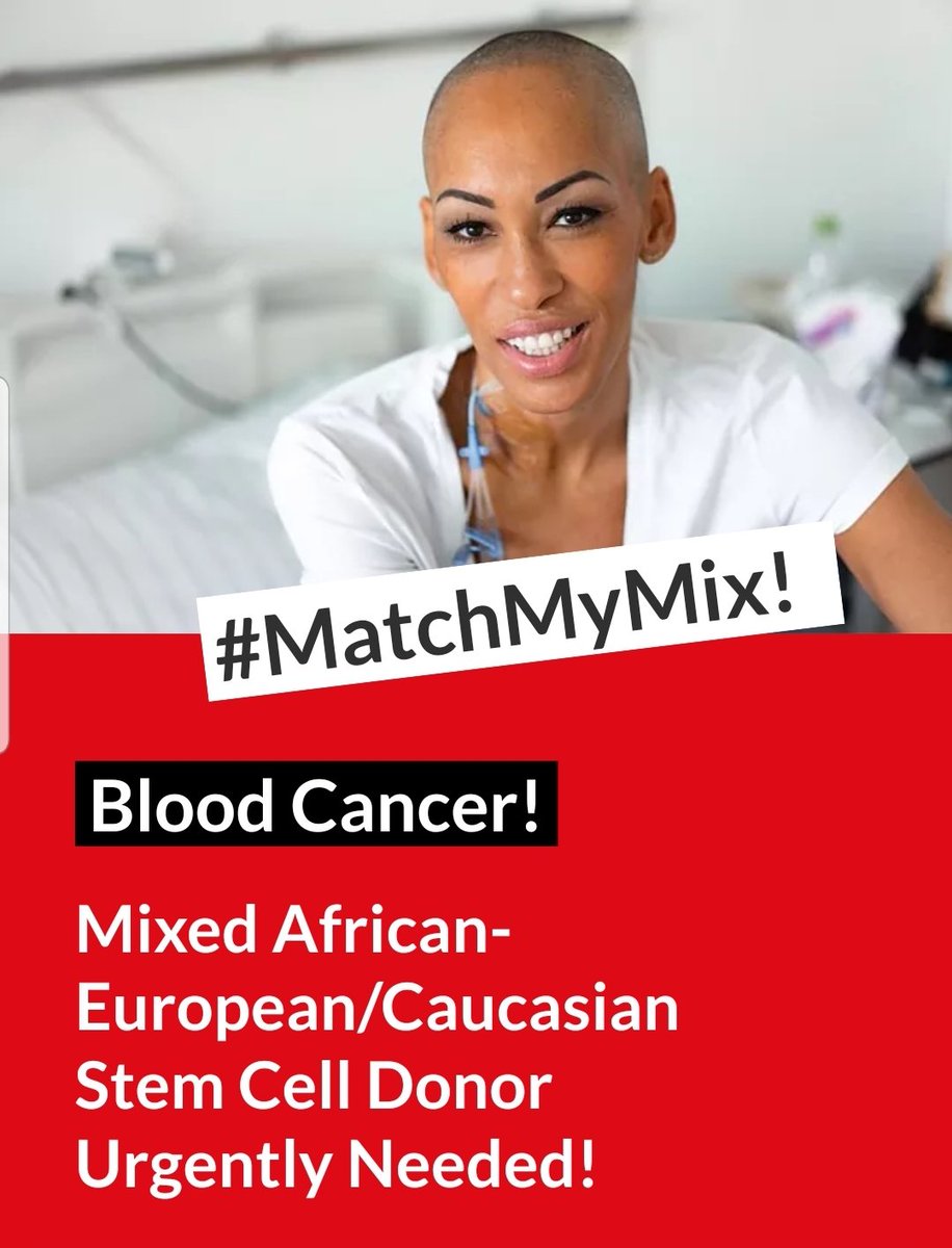 OloriSupergal's tweet photo. URGENT! Mixed African-Europian/Caucasian Stem Cell Donor needed. Let’s help #Astrid (Ada) continue being there for her children, husband and friends by saving her from a diagnosed sever form of blood cancer, Acute Myeloid Leukemia (AML).

You can donate on https://t.co/4u5dhaoJLS https://t.co/f1cmOkBN5s