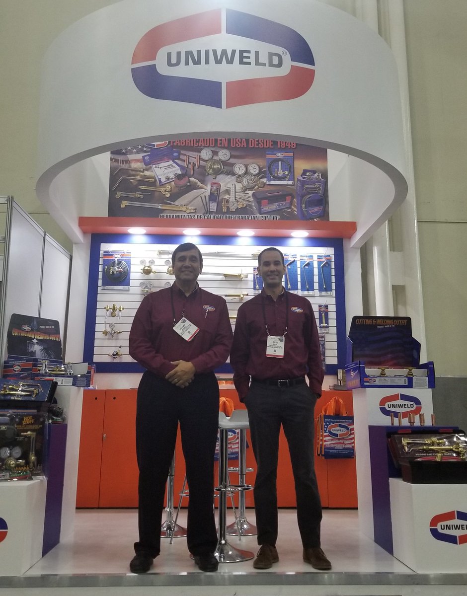 Uniweld_Export's tweet photo. Fabtech Monterrey listos para atenderles, stand#1800 https://t.co/MVqURSVUxL
