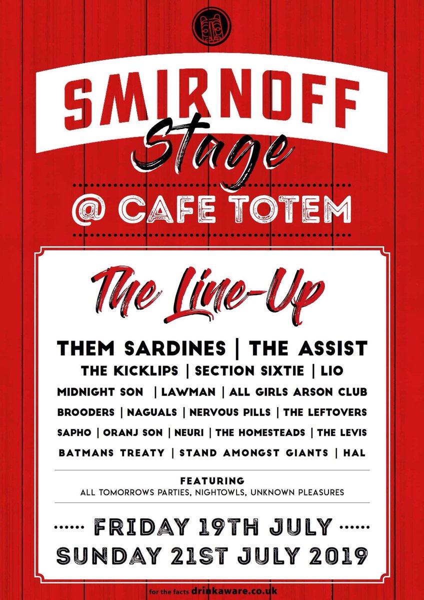 Very happy to be returning to <a href="/CafeTotem/">Café Totem</a> for tramlines! Set times coming soon so ya know when to catch us 👀