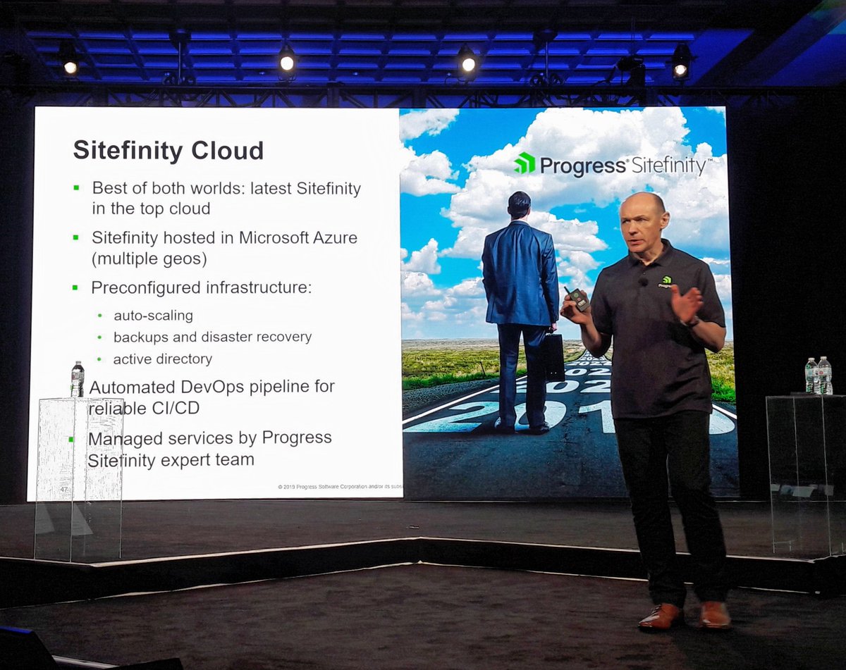 Matti Kiviluoto (@mattikiviluoto) on Twitter photo The visionary <a href="/ssokolov67/">Sergei Sokolov</a> (Sergei Sokolov) from <a href="/ProgressSW/">Progress</a> - responsible for <a href="/Sitefinity/">Progress Sitefinity</a> development presenting
Sitefinity 12 &
The game changing Sitefinity Cloud
#ProgressNEXT19 The visionary <a href="/ssokolov67/">Sergei Sokolov</a> (Sergei Sokolov) from <a href="/ProgressSW/">Progress</a> - responsible for <a href="/Sitefinity/">Progress Sitefinity</a> development presenting
Sitefinity 12 &
The game changing Sitefinity Cloud
#ProgressNEXT19